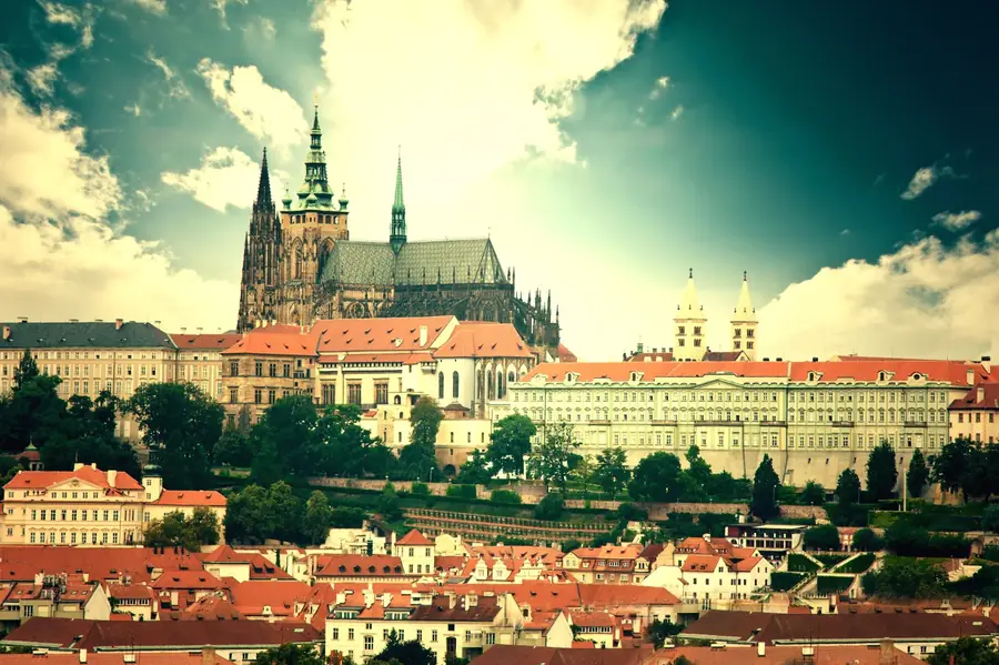 Pražský hrad a panorama města Praha